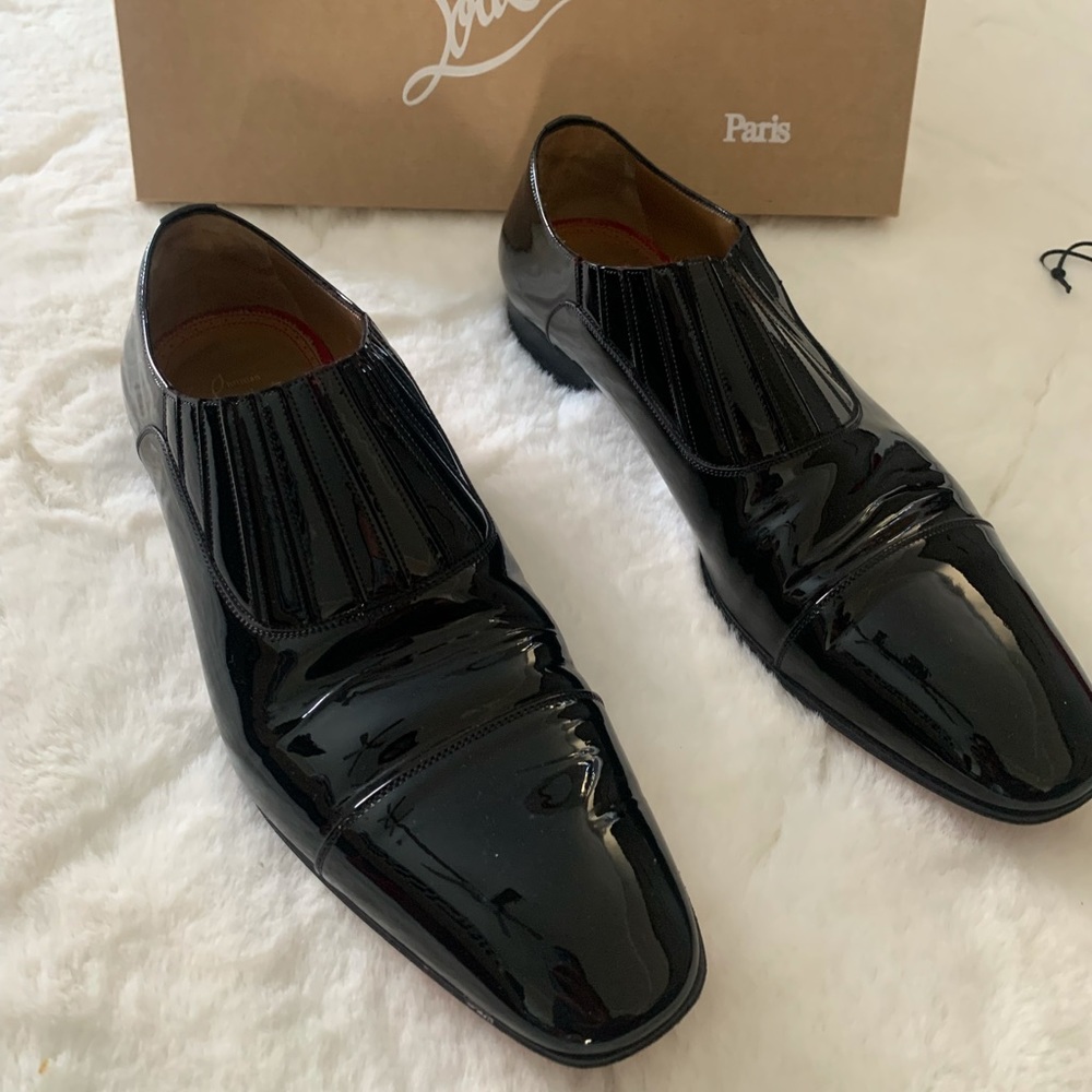 Christian Louboutin Shiny Tuxedo Shoes